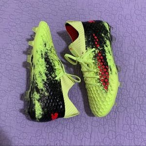 Youth Puma Yellow Future Netfit FG Soccer Cleats